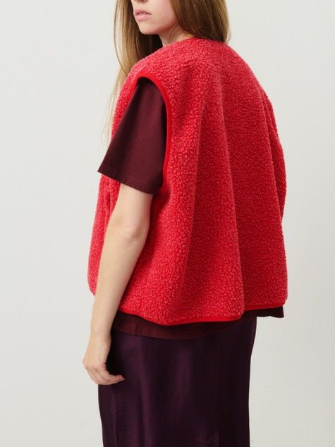 Alaia | Chaleco acolchado de mujer suave con botones y bolsillos | Aislante