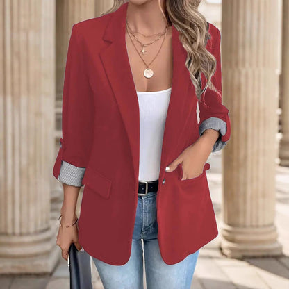 Karina | Blazer para mujer con solapa de muesca y puños vueltos