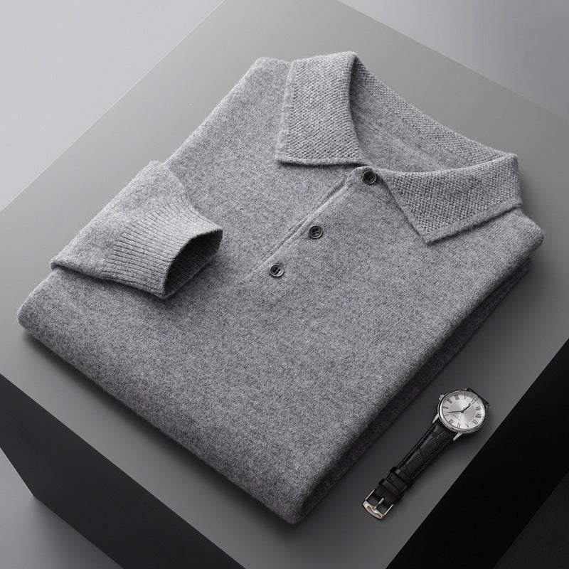 Fernando | Men's knit polo with classic collar