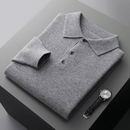 Fernando | Men's knit polo with classic collar
