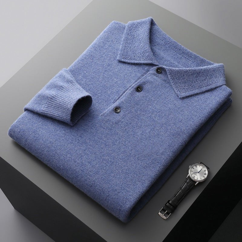 Fernando | Men's knit polo with classic collar