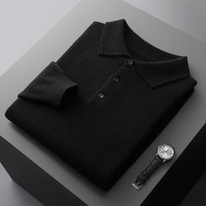 Fernando | Men's knit polo with classic collar