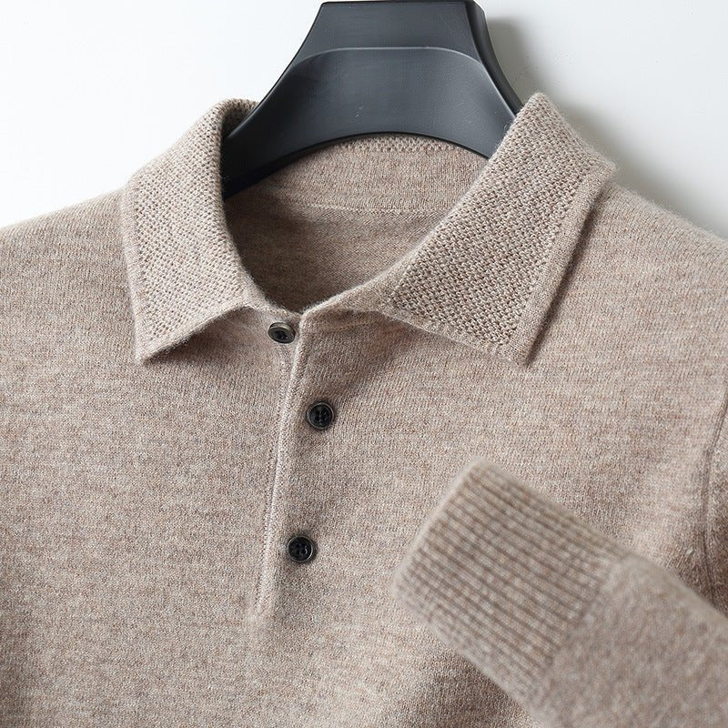 Fernando | Men's knit polo with classic collar