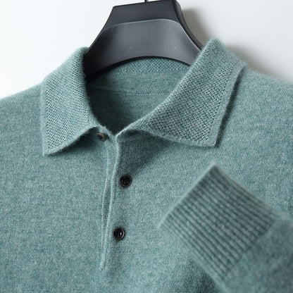 Fernando | Men's knit polo with classic collar