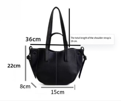 Inés | Bolso shopper lujoso con doble asa y diseño liso