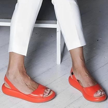 Elisa | Sandalen für Damen mit flacher Sohle und offenem Design  