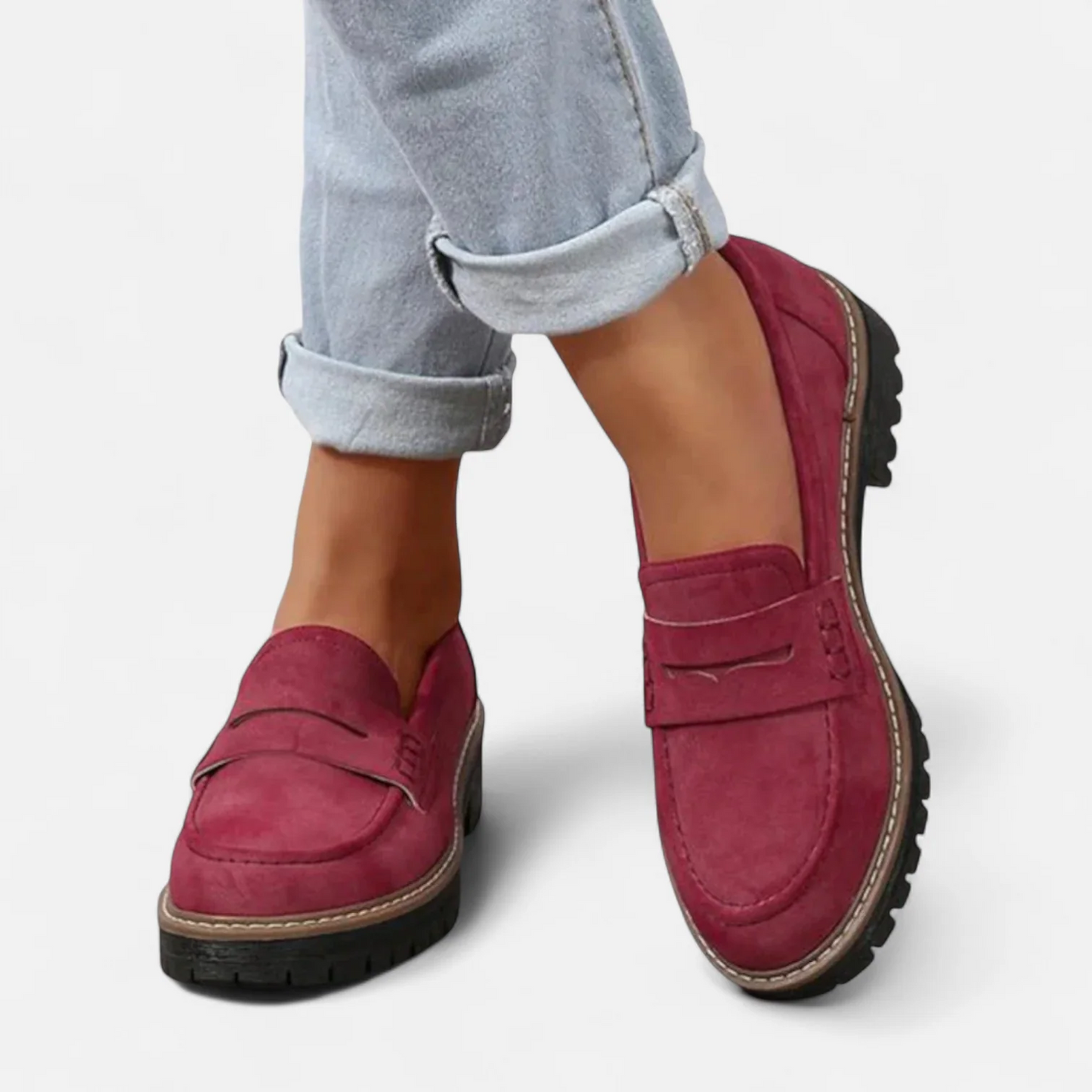 Elmira | Mocassins pour femmes avec semelle épaisse et design classique moderne