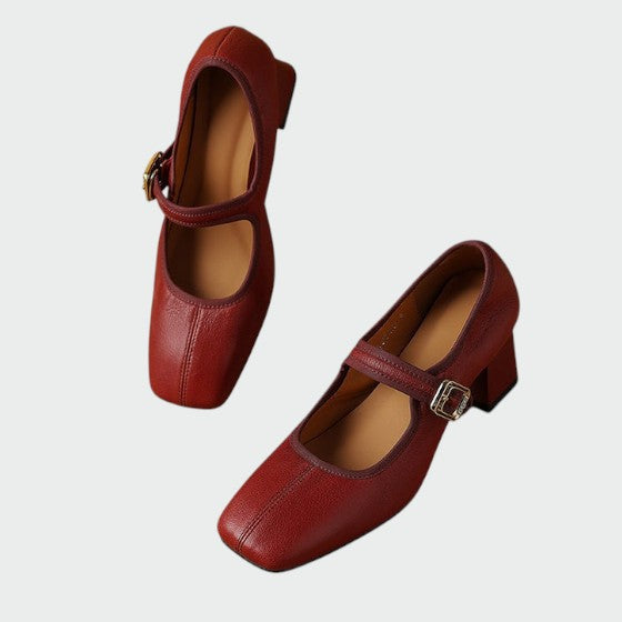 Milivia | Zapatos Mary Jane con tacón grueso elegante