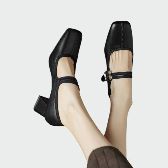 Milivia | Zapatos Mary Jane con tacón grueso elegante