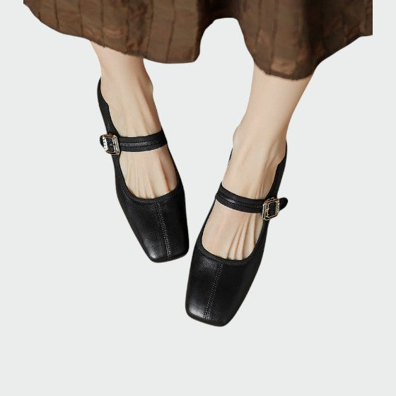 Milivia | Zapatos Mary Jane con tacón grueso elegante