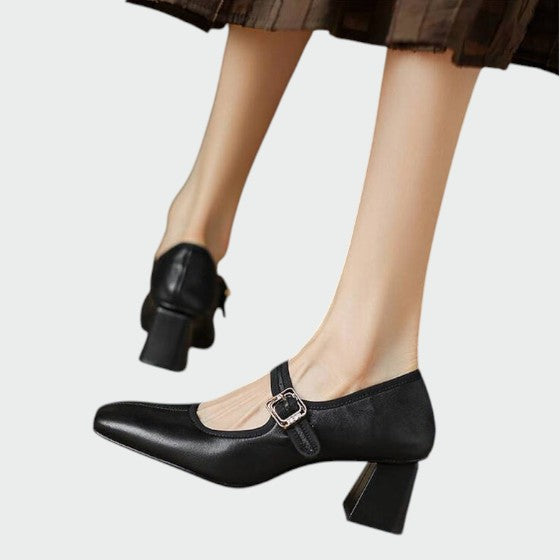 Milivia | Zapatos Mary Jane con tacón grueso elegante
