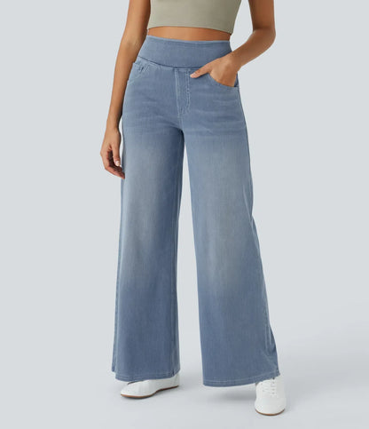 Estela | High-waisted wide-leg loose-fit trousers