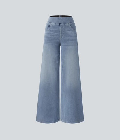 Estela | High-waisted wide-leg loose-fit trousers