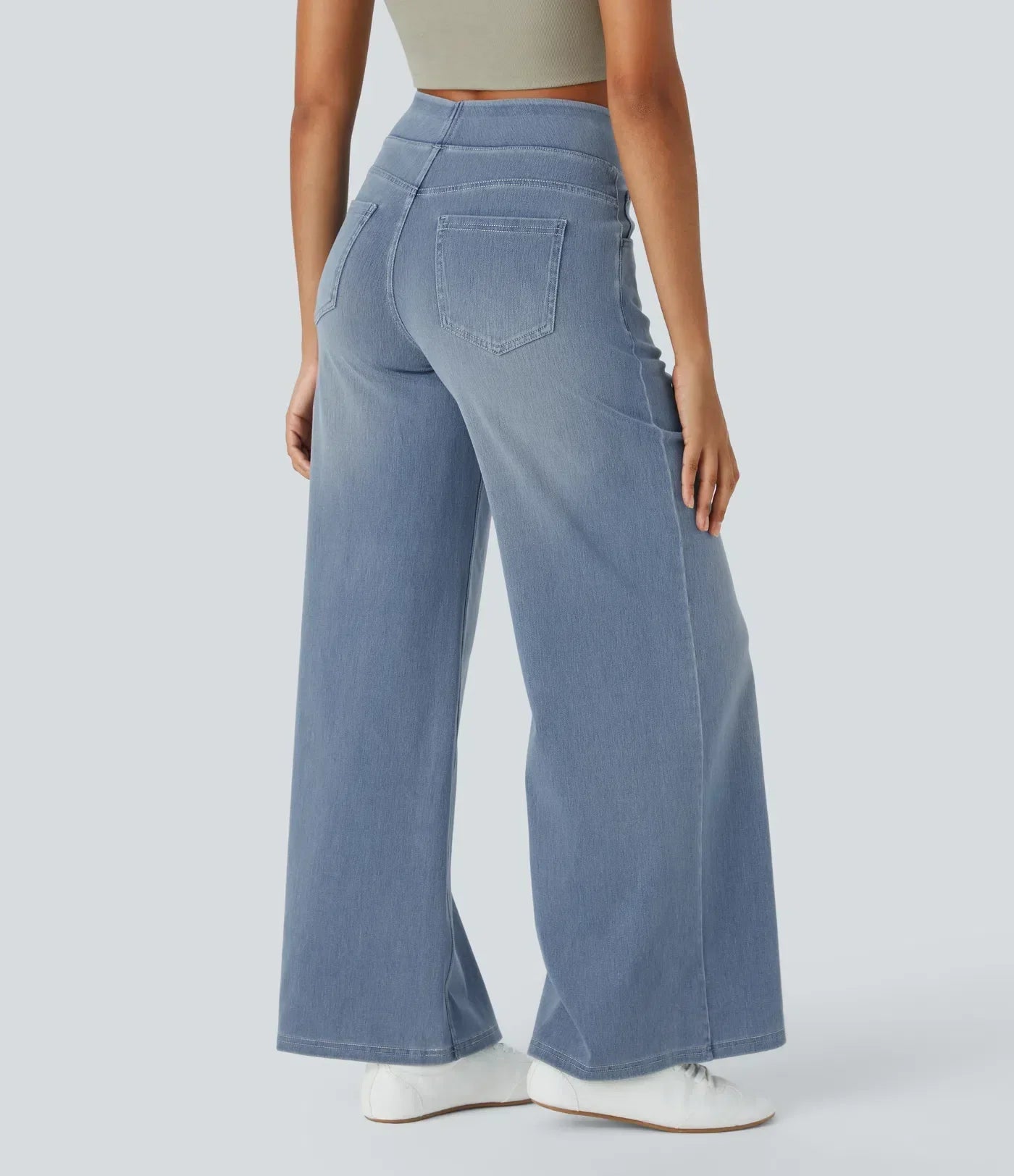 Estela | High-waisted wide-leg loose-fit trousers