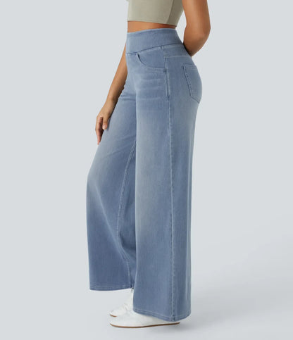 Estela | High-waisted wide-leg loose-fit trousers