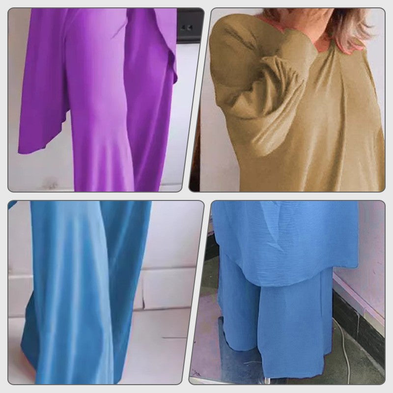 Pilar | Conjunto dos piezas para mujer con túnica y pantalón ancho