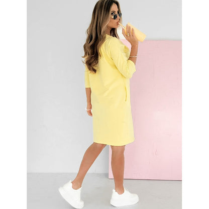 Eliana | Minikleid für Damen mit Dreiviertelärmeln im Sweatshirt-Stil  