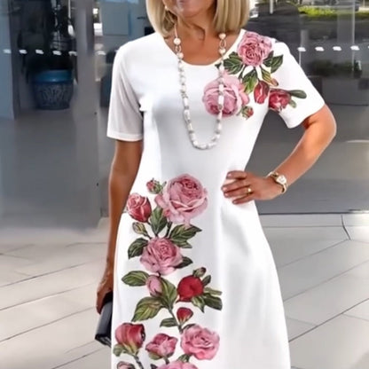 Amaya | Vestido midi para mujer con estampado floral de verano