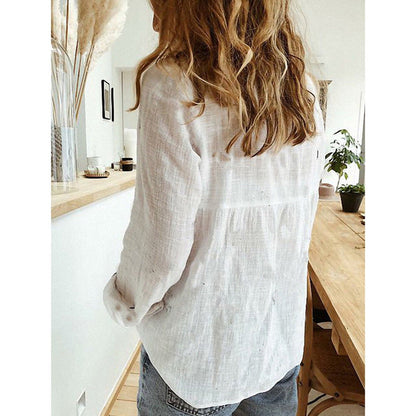 Benilde | Blusa para mujer con manga larga y botones