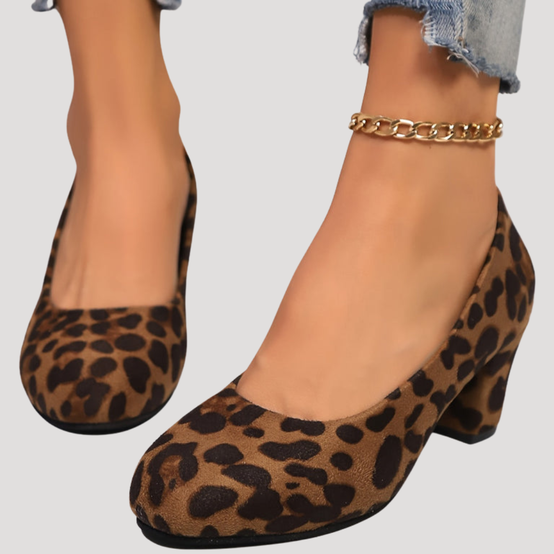 Magdalena | Tacones de bloque para mujer con punta redonda