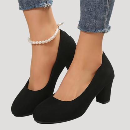 Magdalena | Tacones de bloque para mujer con punta redonda