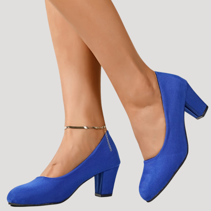 Magdalena | Tacones de bloque para mujer con punta redonda