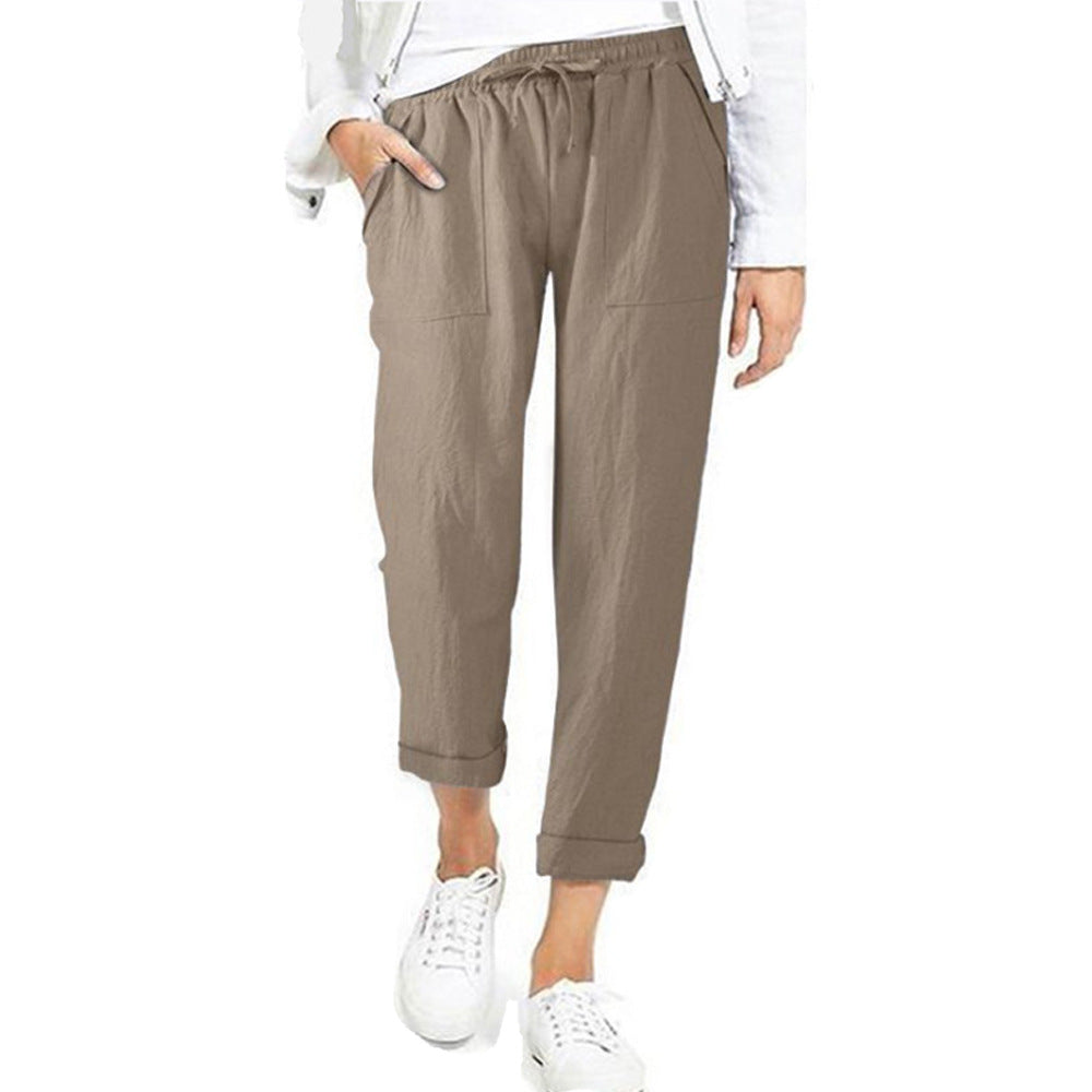 Hiro | Pantalón largo con cintura elástica y cordón