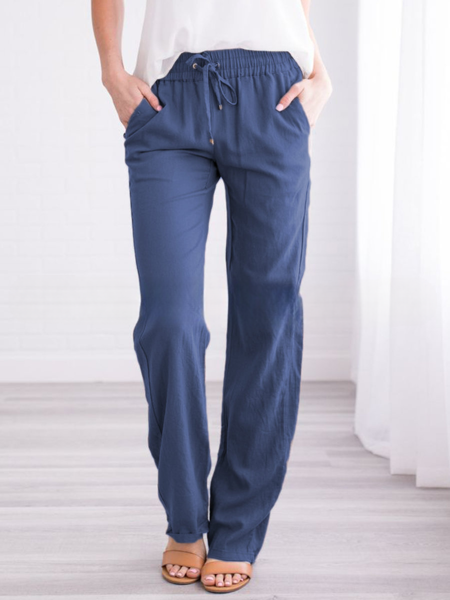 Hiro | Pantalón largo con cintura elástica y cordón