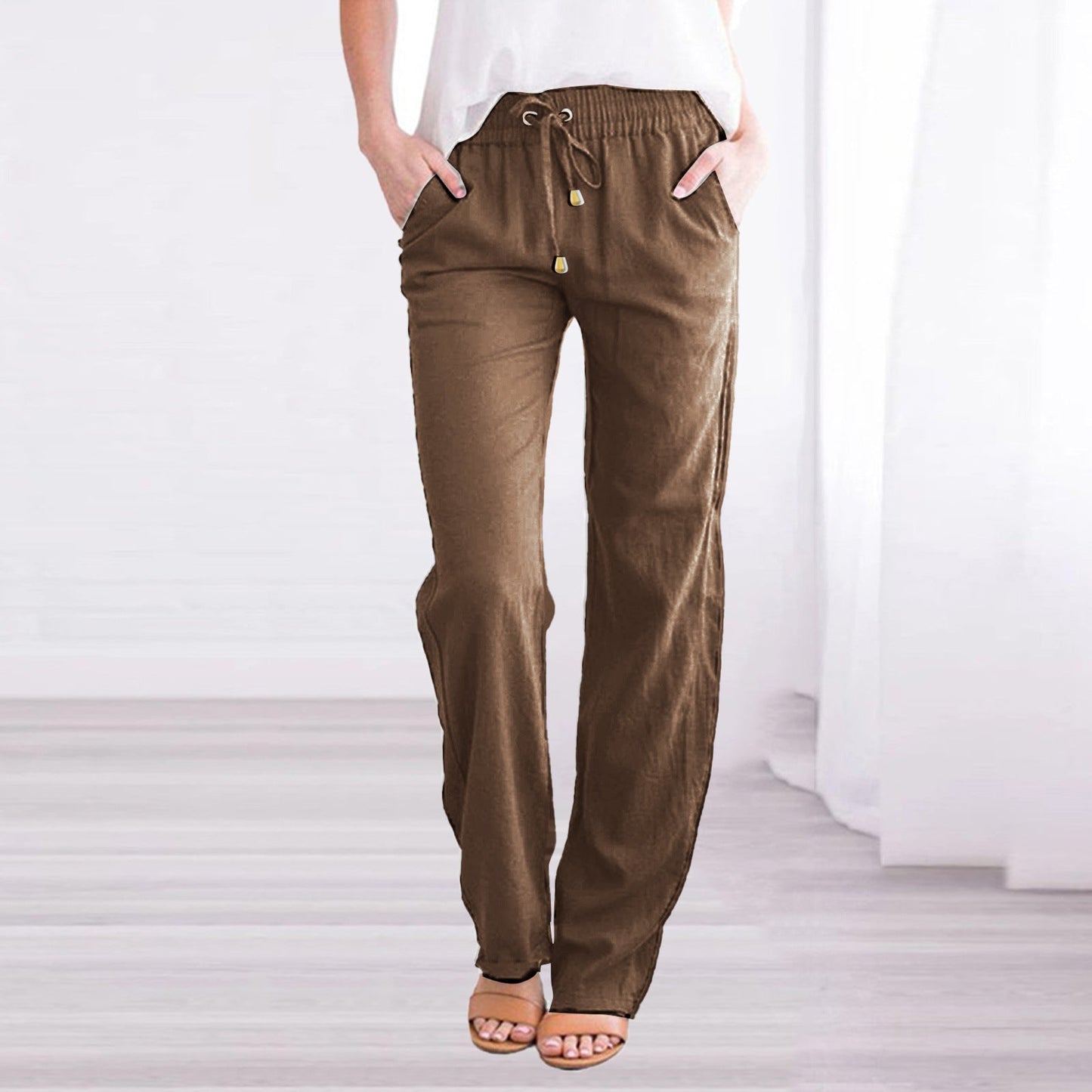 Hiro | Pantalón largo con cintura elástica y cordón