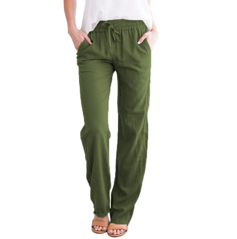 Hiro | Pantalón largo con cintura elástica y cordón