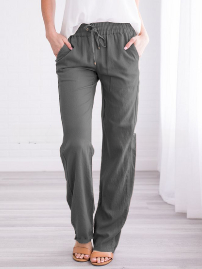 Hiro | Pantalón largo con cintura elástica y cordón