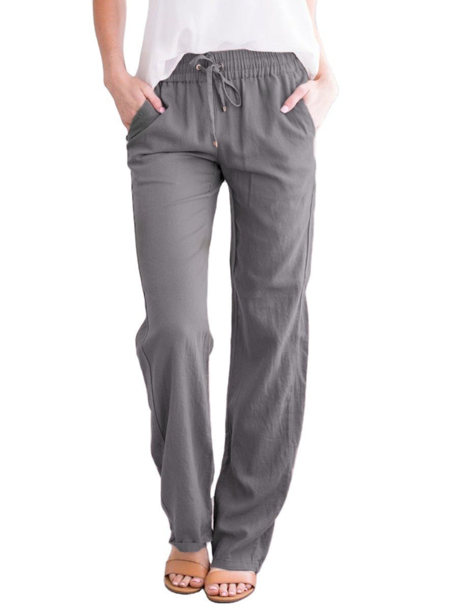 Hiro | Pantalón largo con cintura elástica y cordón