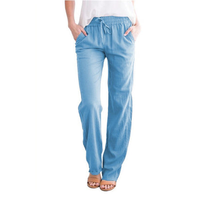 Hiro | Pantalón largo con cintura elástica y cordón