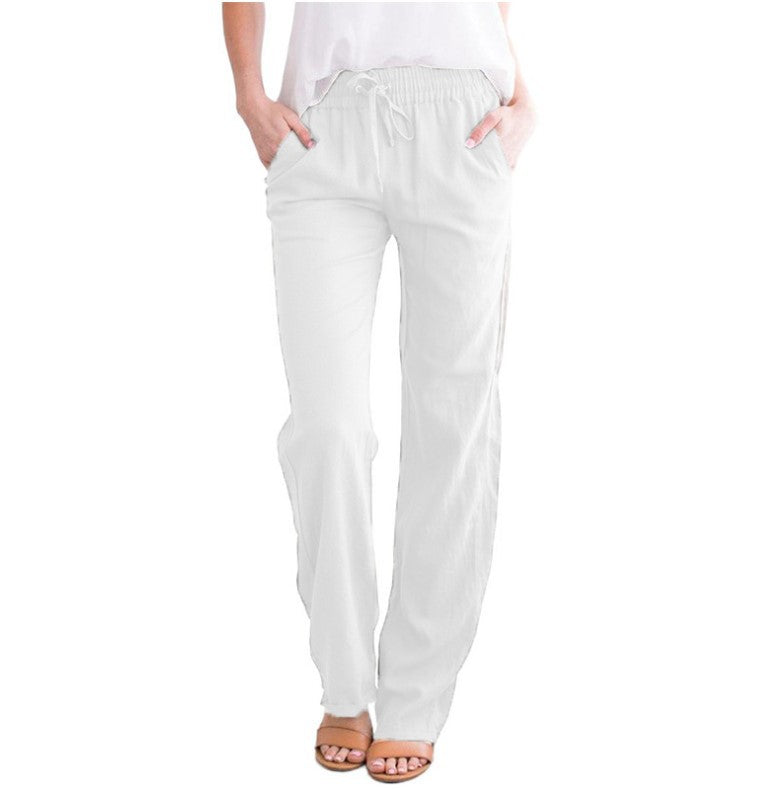 Hiro | Pantalón largo con cintura elástica y cordón
