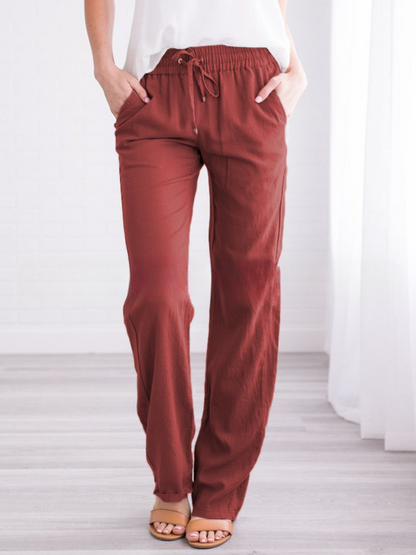 Hiro | Pantalón largo con cintura elástica y cordón