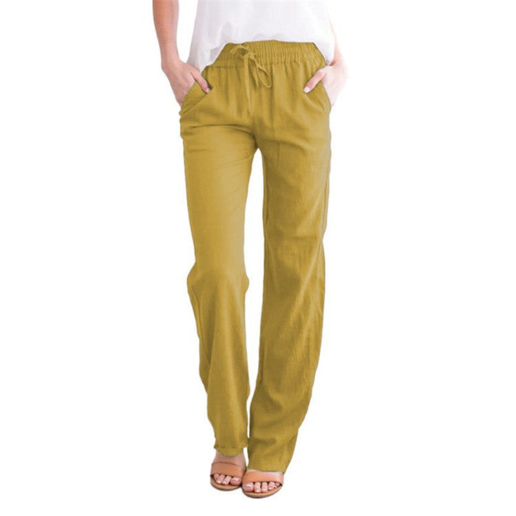 Hiro | Pantalón largo con cintura elástica y cordón