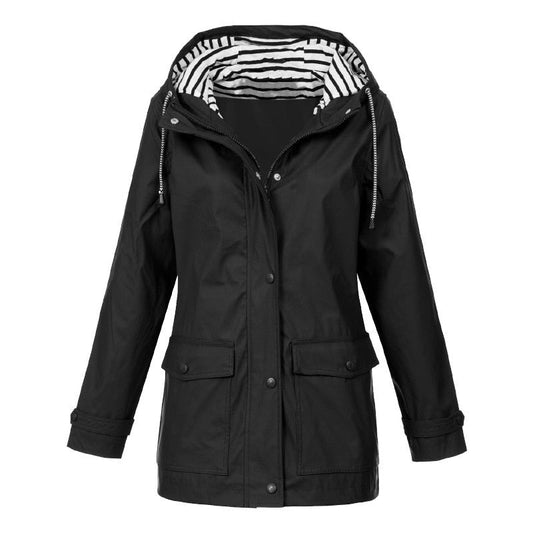 Susana | Waterproof jacket with hood and pockets