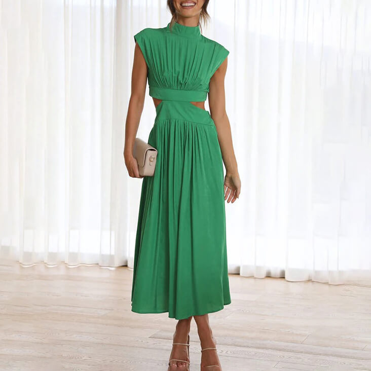 Raquel | Midikleid mit tailliertem Schnitt und Raffung  