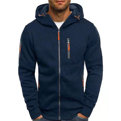 Alberto | Herren-Sweatshirt mit Reißverschluss und Tasche  