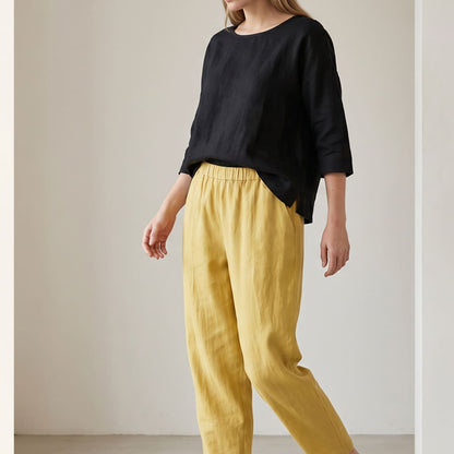 Basilisa | Damenhose mit weitem, elastischem Bund  