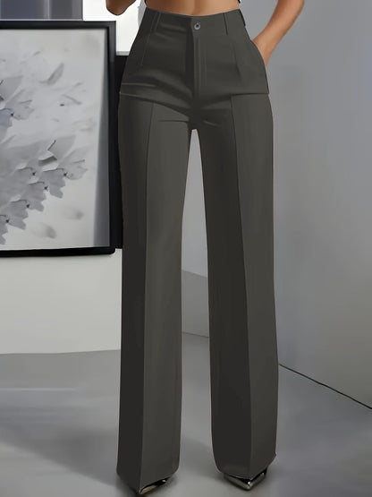 Paulina | Pantalón para mujer de tiro alto y pierna ancha