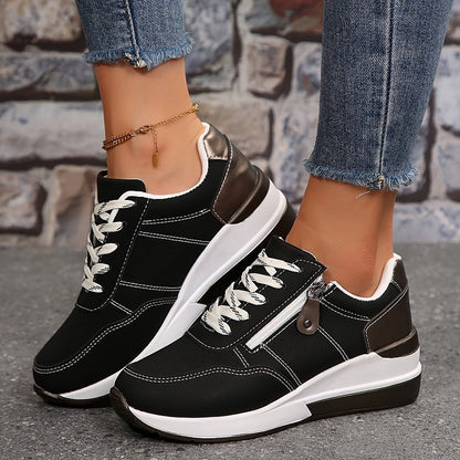 Romina | Orthopädische Damensneaker mit bequemen Schnürsenkeln  