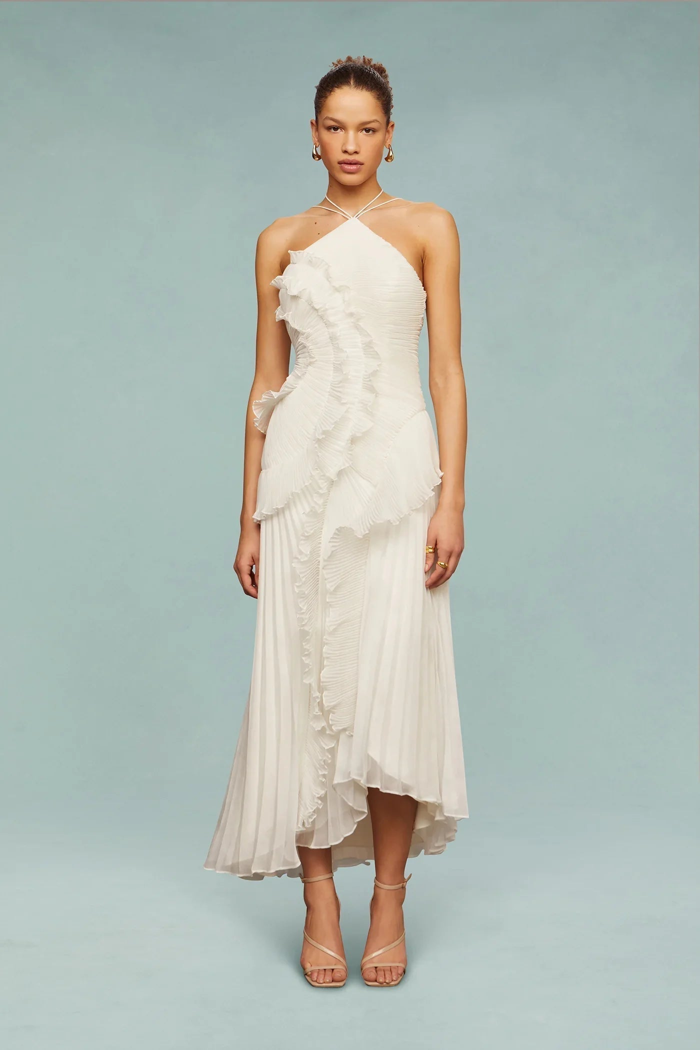 Elvira | Maxikleid für Damen mit einem schulterfreien Hochzeitsstil