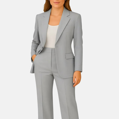 Luisa | Conjunto para mujer con blazer de un botón y pantalón recto